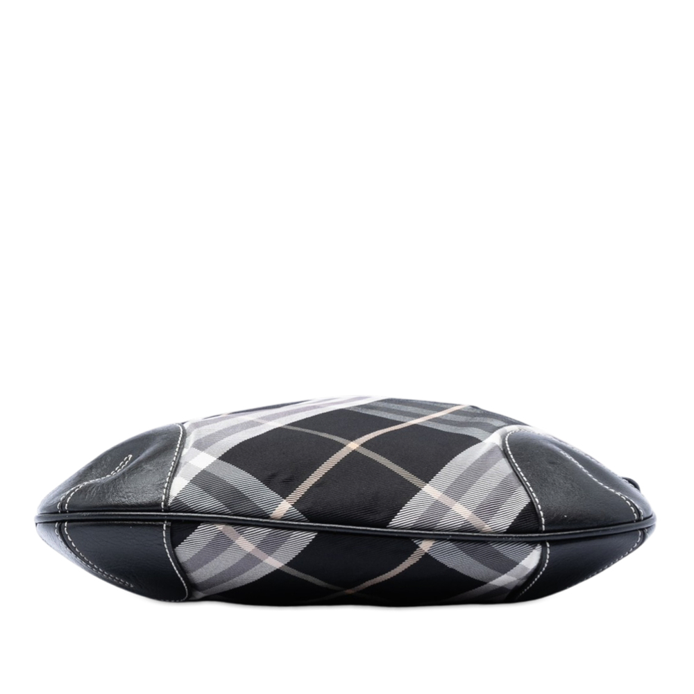 Pre-Loved Burberry Supernova Check Canvas Hobo - Picture 3 of 6